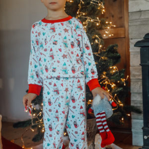 Vianočné rastúce dvojdielne pyžamko
