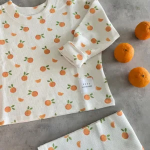 Vafľová mikinka Pomaranče